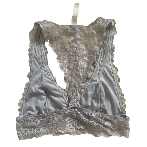 Victoria's Secret PINK Bralette Grey Racer back light lining Size XS - Picture 2 of 4